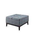 Ore Furniture Ore Furniture HB4690 18 in. Blue Grey Dual Lift Storage Coffee Table HB4690